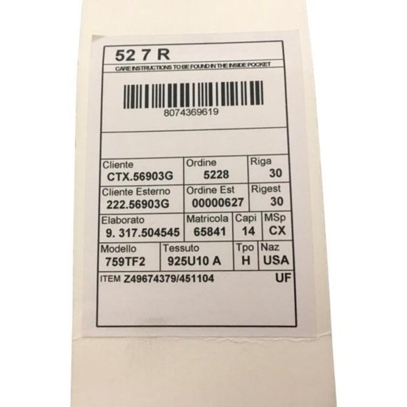 Gucci Men's Classic Fit Tailored Trousers Pants Sz 2R - Picture 5 of 6